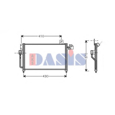 112016N AKS DASIS Конденсатор, кондиционер
