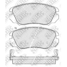 PN0839 NiBK Комплект тормозных колодок, дисковый тормоз
