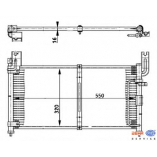 8FC 351 302-061 HELLA Конденсатор, кондиционер