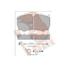 RB1640-229 R BRAKE Комплект тормозных колодок, дисковый тормоз