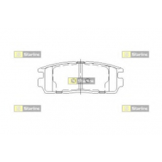 BD S851P STARLINE Комплект тормозных колодок, дисковый тормоз