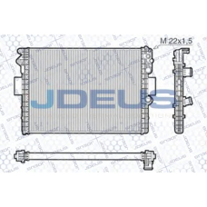 RA0140010 JDEUS Радиатор, охлаждение двигателя