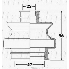 FCB6301 FIRST LINE Пыльник, приводной вал