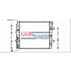 0451001 KUHLER SCHNEIDER Радиатор, охлаждение двигател