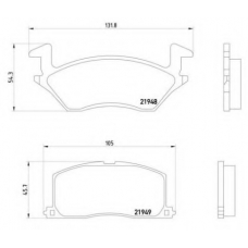 P 83 022 BREMBO Комплект тормозных колодок, дисковый тормоз