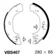 VBS467 MOTAQUIP Комплект тормозных колодок