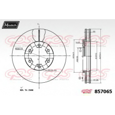 857065.6980 MAXTECH Тормозной диск