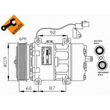 32210G NRF Компрессор, кондиционер