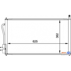 8FC 351 037-471 HELLA Конденсатор, кондиционер