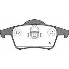 BPA0714.00 OPEN PARTS Комплект тормозных колодок, дисковый тормоз