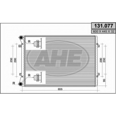 131.077 AHE Радиатор, охлаждение двигателя