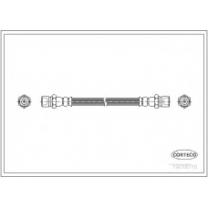 19018710 CORTECO Тормозной шланг