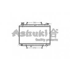 N656-43 ASHUKI Радиатор, охлаждение двигателя