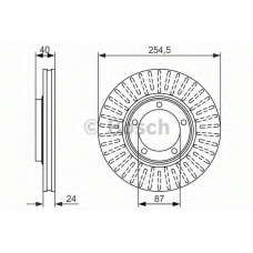 0 986 479 596 BOSCH Тормозной диск