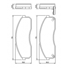 0 986 424 714 BOSCH Комплект тормозных колодок, дисковый тормоз