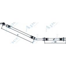 HOS4088 APEC Тормозной шланг