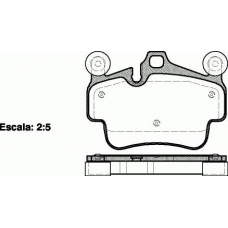 P6733.20 WOKING Комплект тормозных колодок, дисковый тормоз