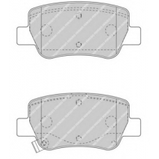 FDB4411 FERODO Комплект тормозных колодок, дисковый тормоз