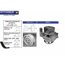 KH 125WP35 HUTCHINSON Водяной насос + комплект зубчатого ремня