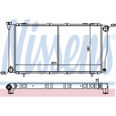 64112 NISSENS Радиатор, охлаждение двигателя