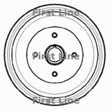 FBR744 FIRST LINE Тормозной барабан