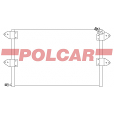 6713K82X POLCAR Skraplacze klimatyzacji