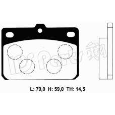 IBD-1310 IPS Parts Комплект тормозных колодок, дисковый тормоз