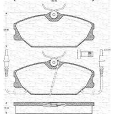 363702161150 MAGNETI MARELLI Комплект тормозных колодок, дисковый тормоз