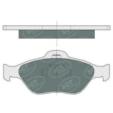 SP 363 SCT Комплект тормозных колодок, дисковый тормоз