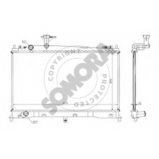 161140 SOMORA Радиатор, охлаждение двигателя
