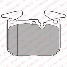 LP2449 DELPHI Комплект тормозных колодок, дисковый тормоз