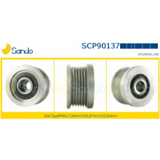 SCP90137.1 SANDO Ременный шкив, генератор