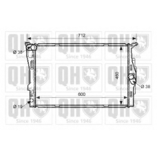 QER1558 QUINTON HAZELL Радиатор, охлаждение двигателя