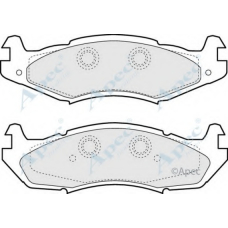 PAD818 APEC Комплект тормозных колодок, дисковый тормоз