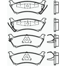 P 50 040 BREMBO Комплект тормозных колодок, дисковый тормоз