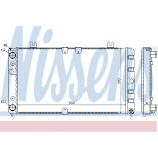 623554 NISSENS Радиатор, охлаждение двигателя