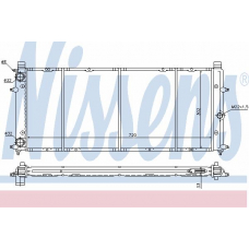 65184 NISSENS Радиатор, охлаждение двигателя