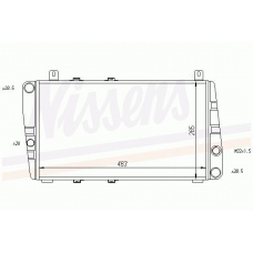64011 NISSENS Радиатор, охлаждение двигателя