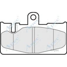 PAD1217 APEC Комплект тормозных колодок, дисковый тормоз