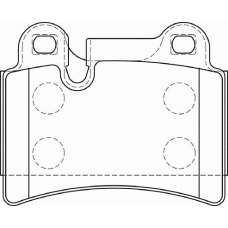 FD7235A NECTO Комплект тормозных колодок, дисковый тормоз