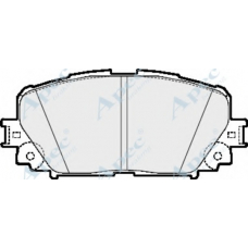 PAD1572 APEC Комплект тормозных колодок, дисковый тормоз