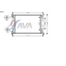 AI2201 AVA Радиатор, охлаждение двигателя