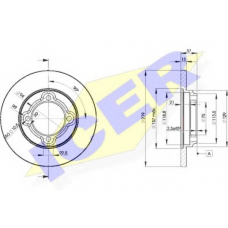 78BD3252-2 ICER Тормозной диск