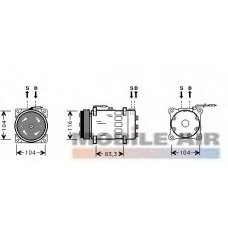4300K075 VAN WEZEL Компрессор, кондиционер