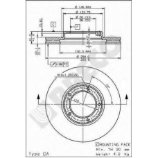 BS 8295 BRECO Тормозной диск