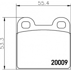 8DB 355 006-991 HELLA Комплект тормозных колодок, дисковый тормоз
