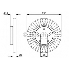 0 986 479 561 BOSCH Тормозной диск