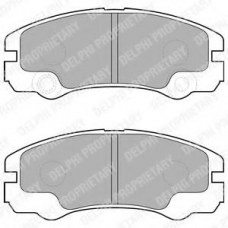 LP1552 DELPHI Комплект тормозных колодок, дисковый тормоз