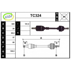 TC324 SERA Приводной вал