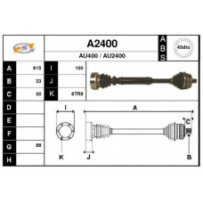 A2400 SNRA Приводной вал